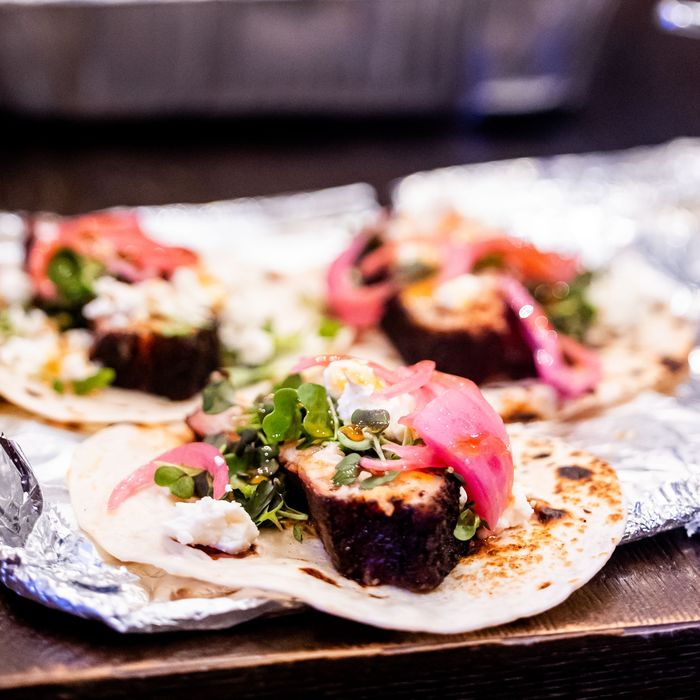 Taco's op aluminiumfolie