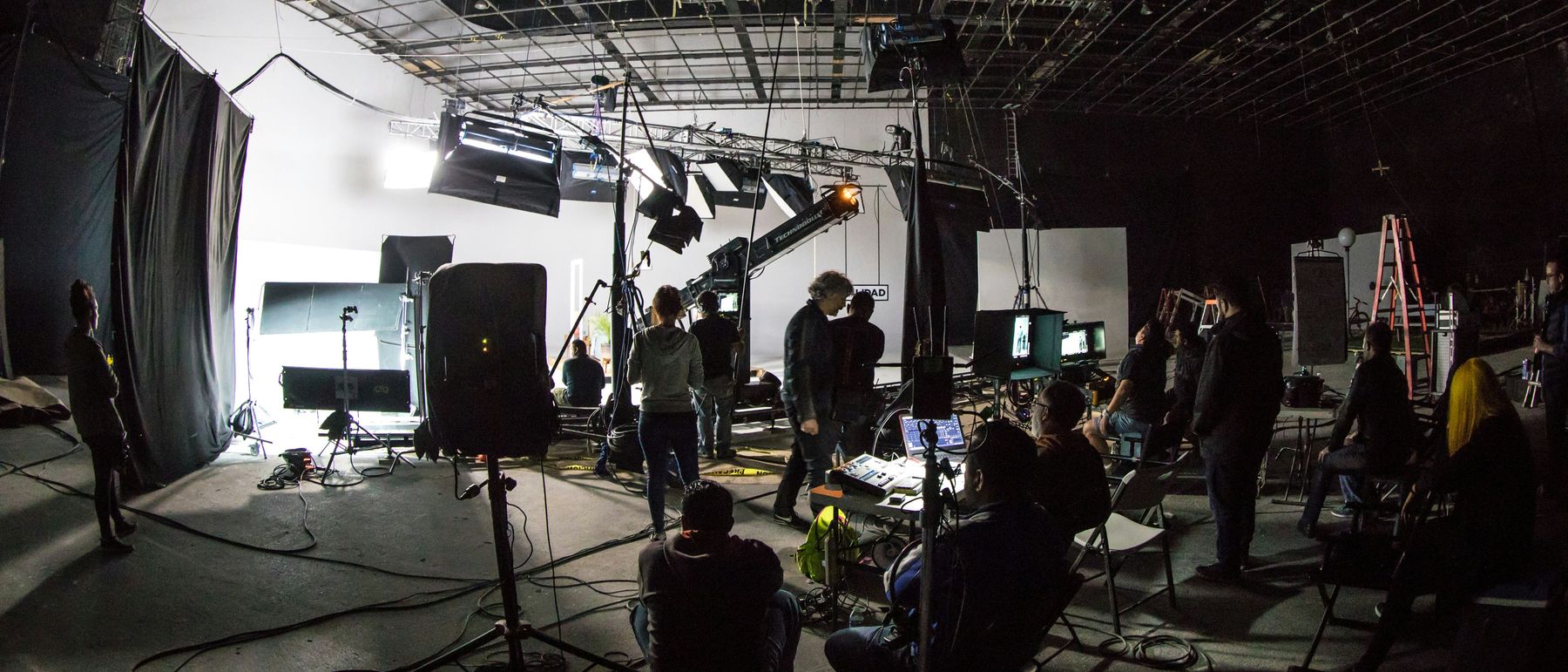 Productieploeg op een set